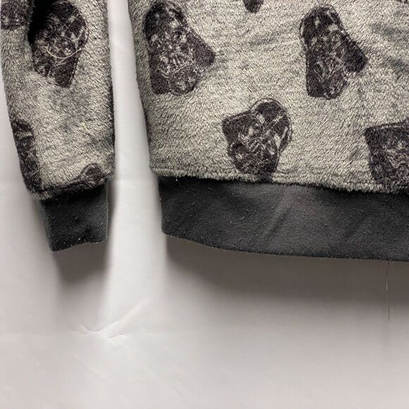 Star Wars Darth Vader Soft Fleece Hoodie Kids Sz Small 18" Across 23" Length - Picture 5 of 6